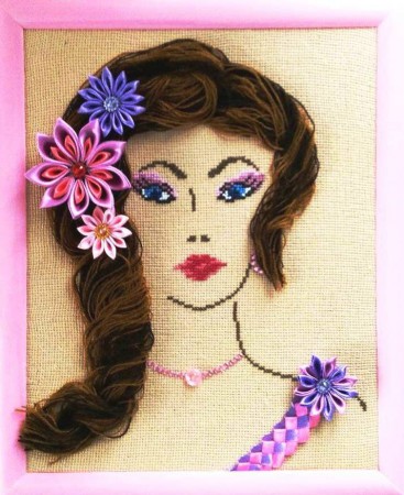 Незнайомка (змішана техніка)